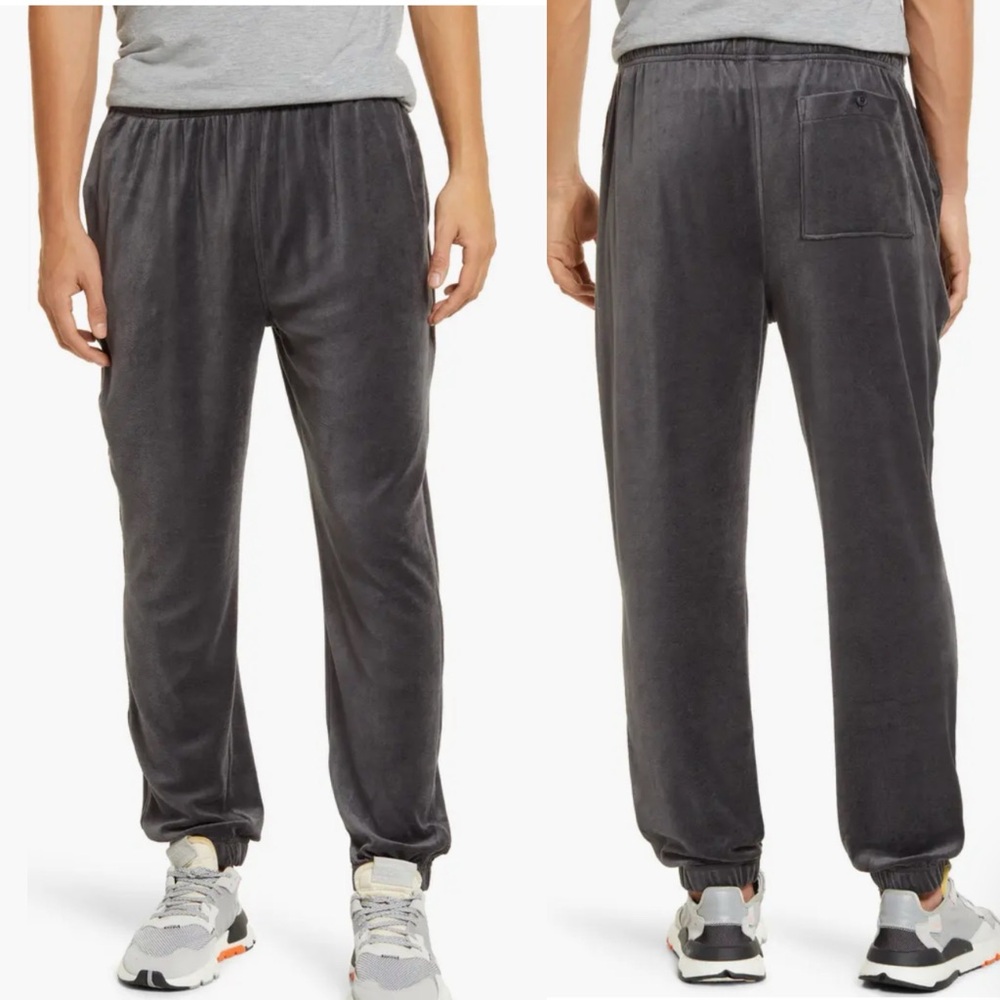 ATM Anthony Thomas Melillo Velour Jogger Pant Mens SZ XXL Gunmetal Grey Gray NEW